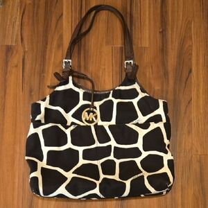 Michael Kors Giraffe Print Tote Bag